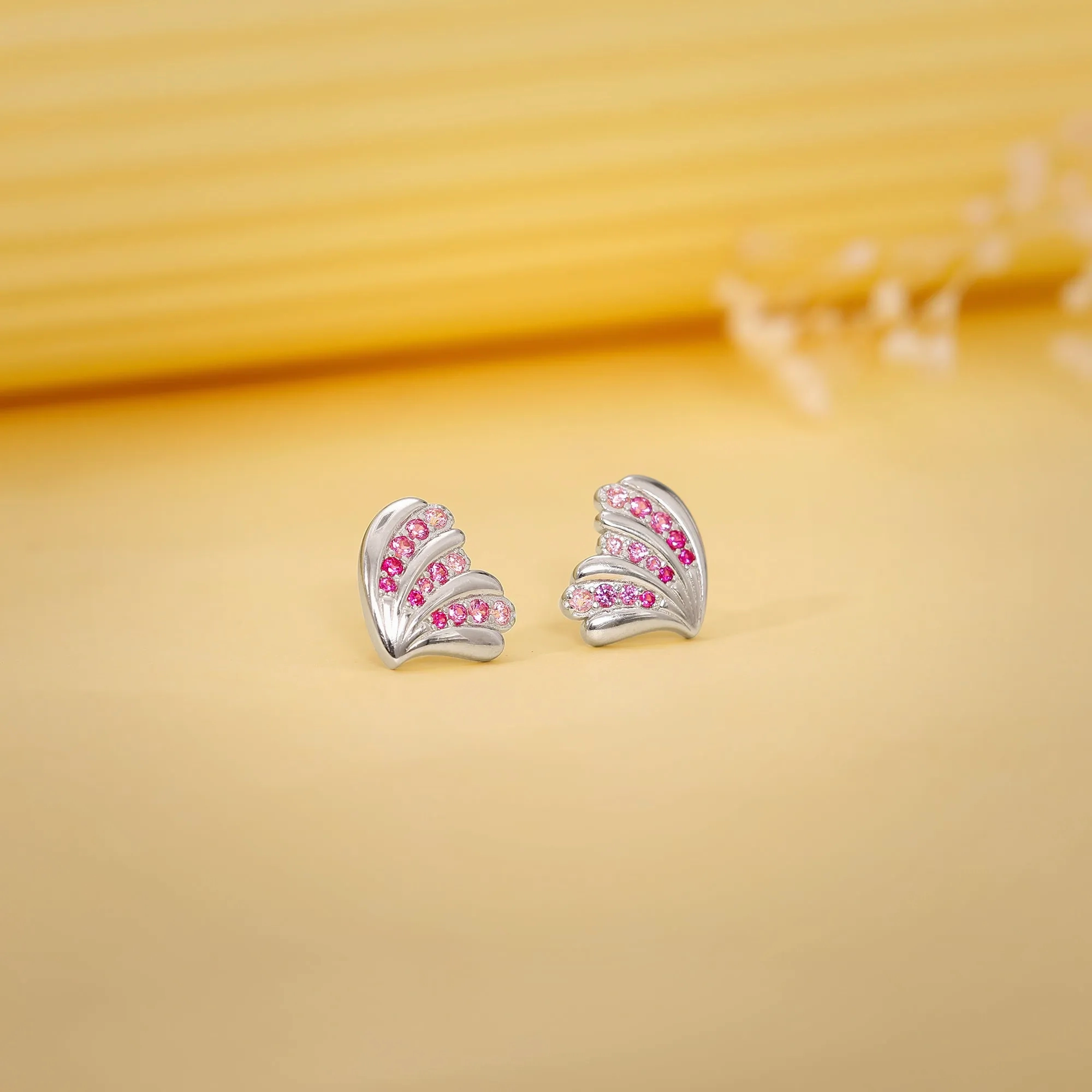 Silver Waveshell Studs