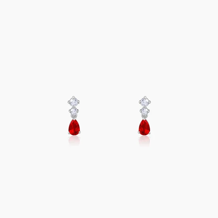 Silver We Fell in Love Earrings