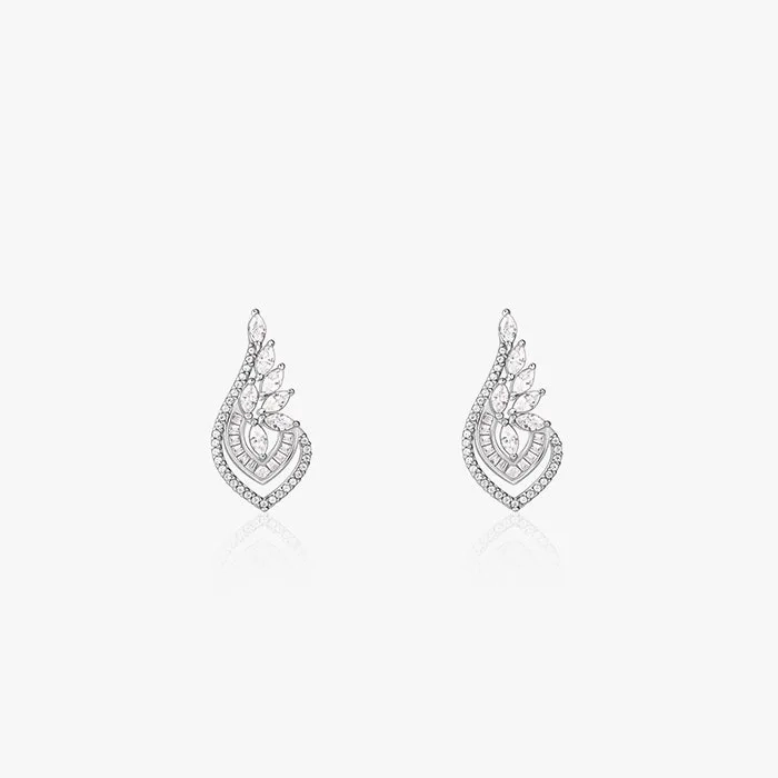 Silver Wing It Earrings