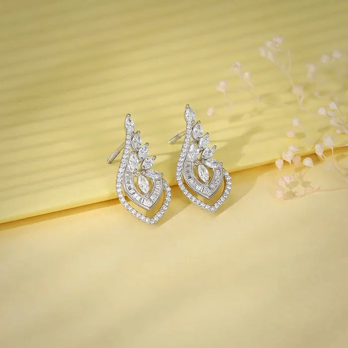 Silver Wing It Earrings