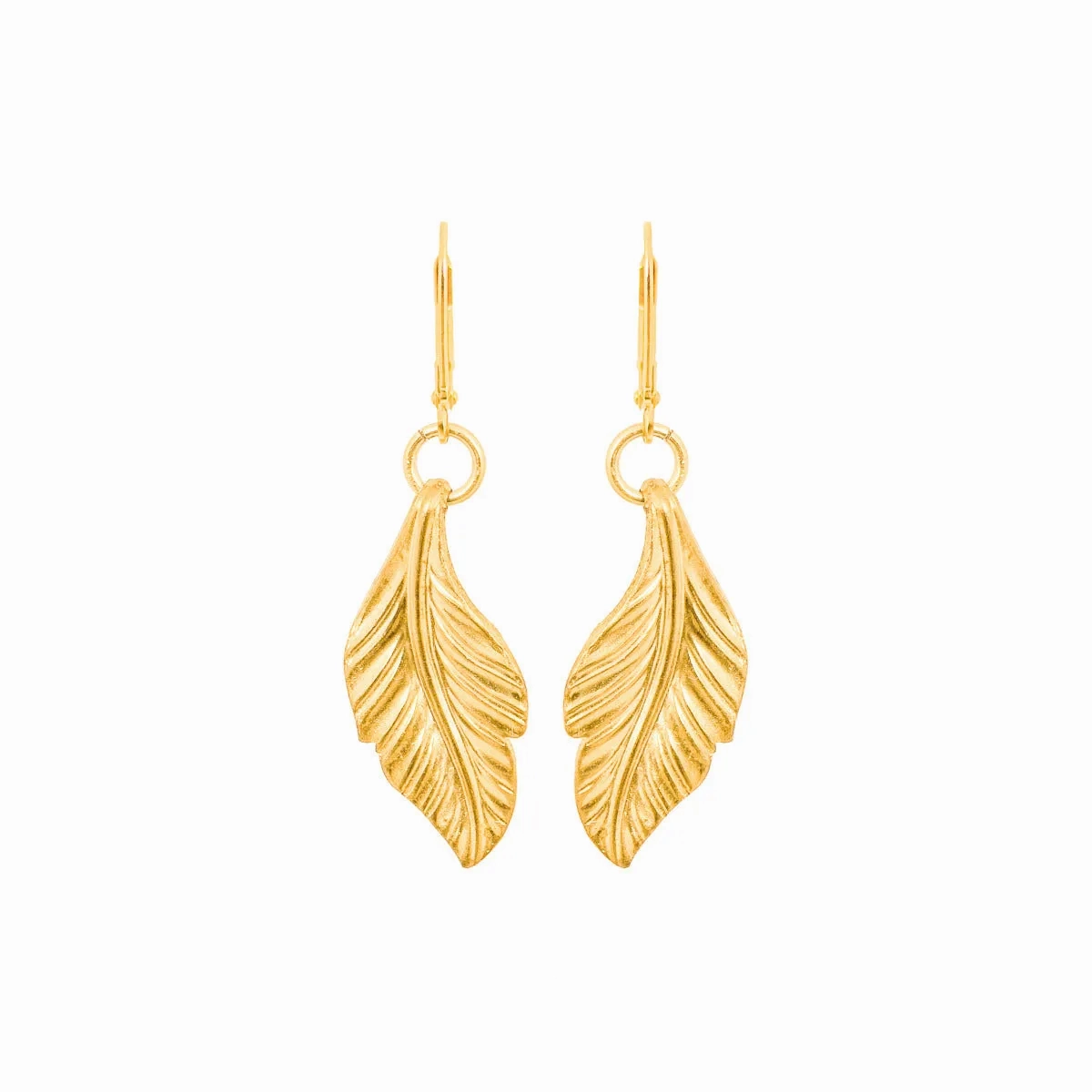 Single Plume Earrings