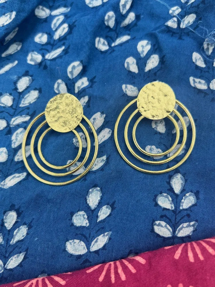 Sol Stud Earrings - Gold