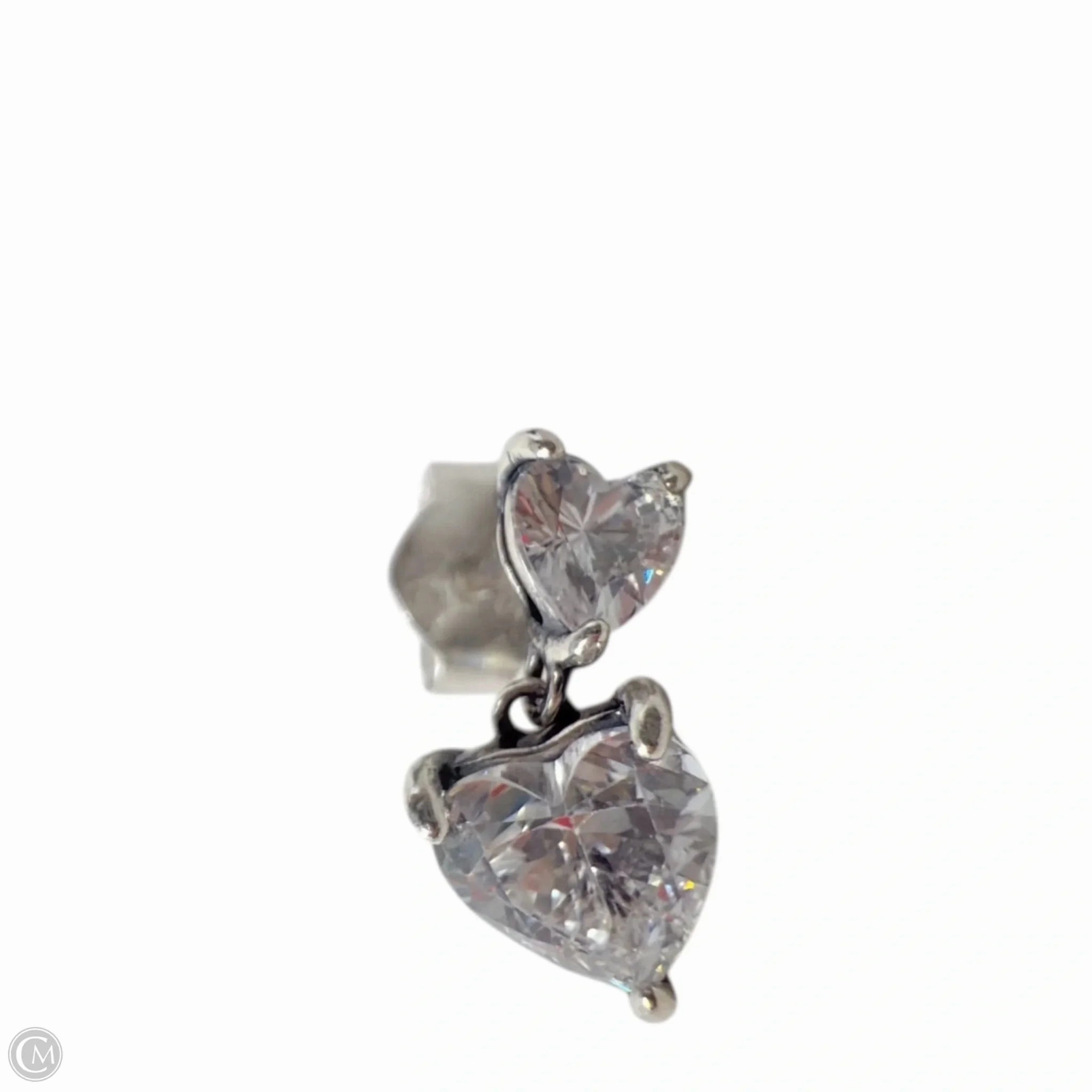 Sparkling Double Heart Earrings By Pandora