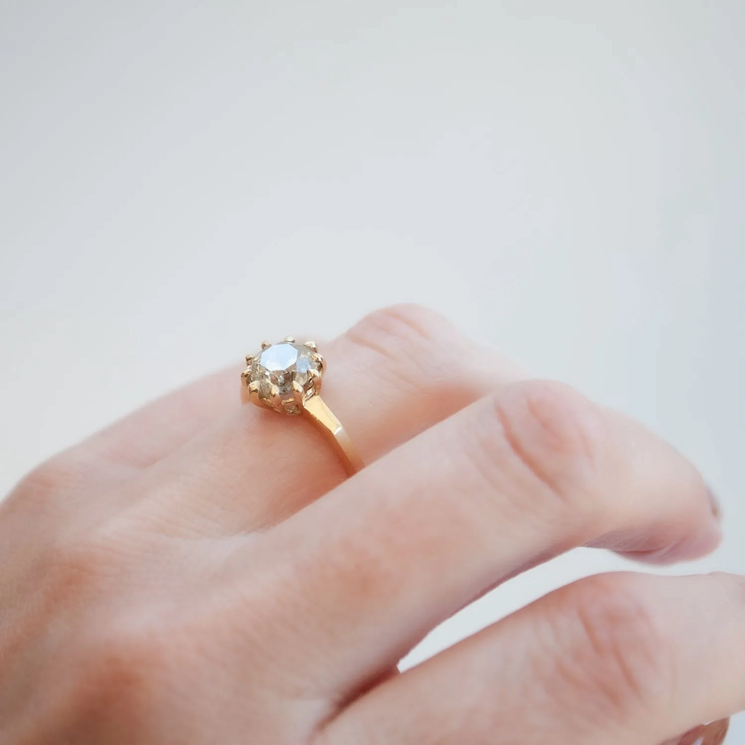 Speckled Sky Solitaire Ring