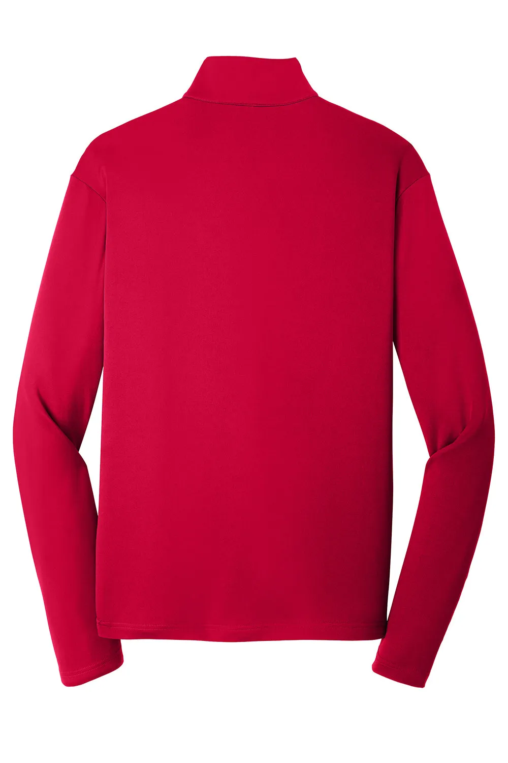 Sport-Tek Mens Competitor Moisture Wicking 1/4 Zip Sweatshirt - Deep Red