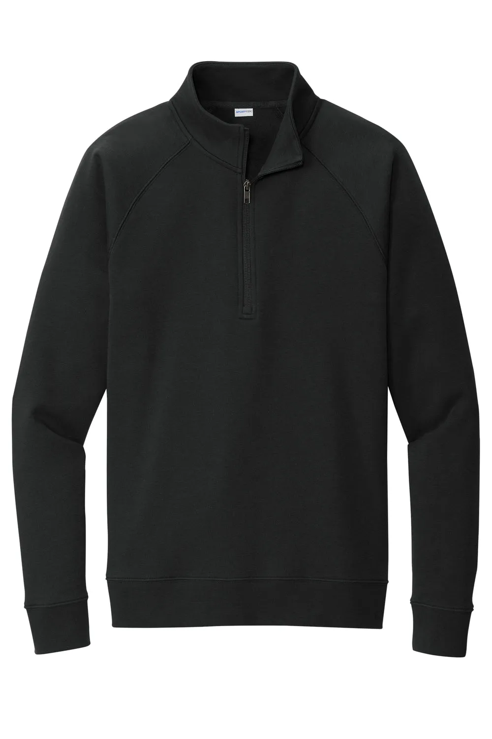 Sport-Tek Mens Drive Fleece 1/4 Zip Sweatshirt - Black