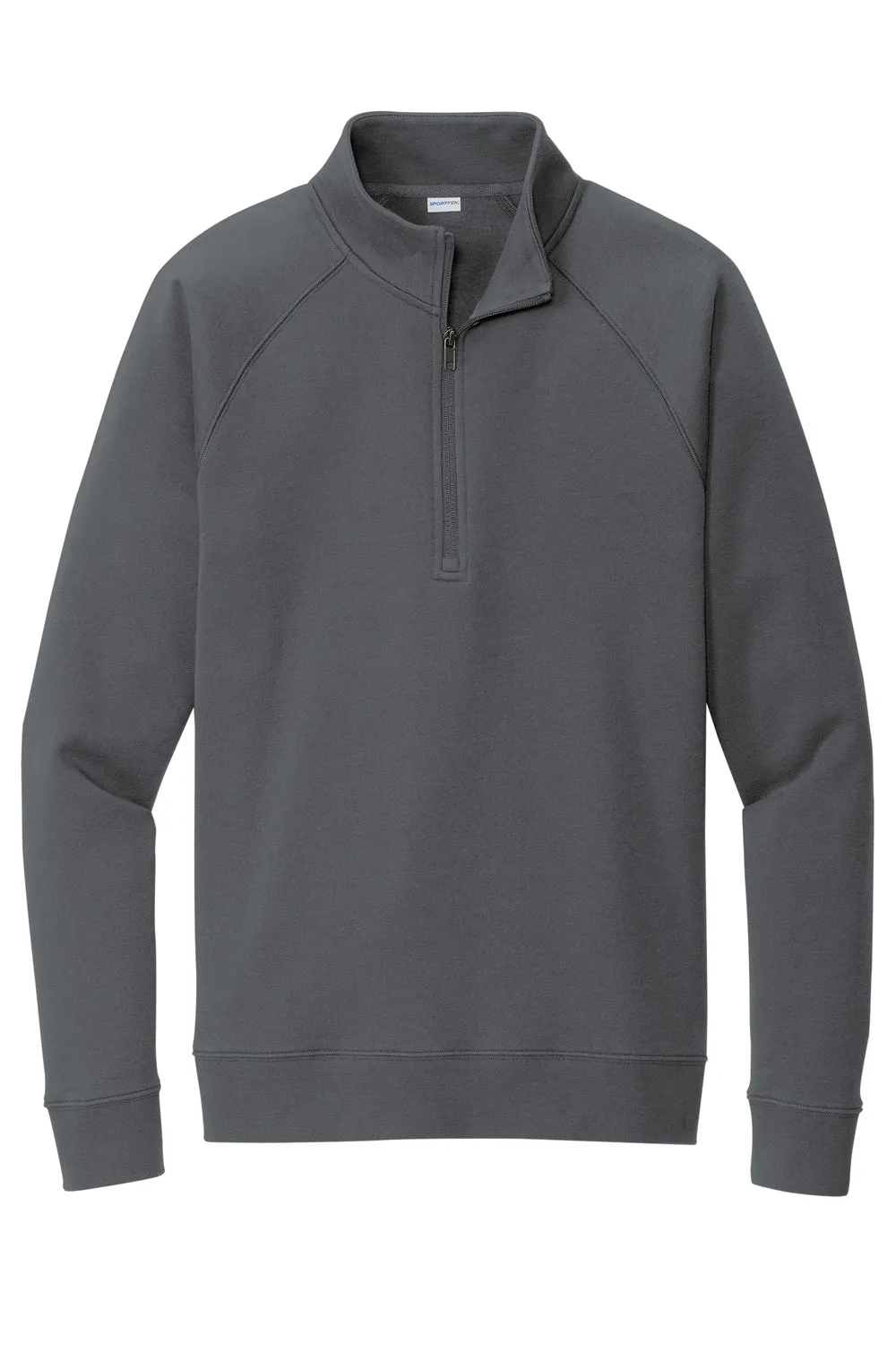 Sport-Tek Mens Drive Fleece 1/4 Zip Sweatshirt - Dark Smoke Grey