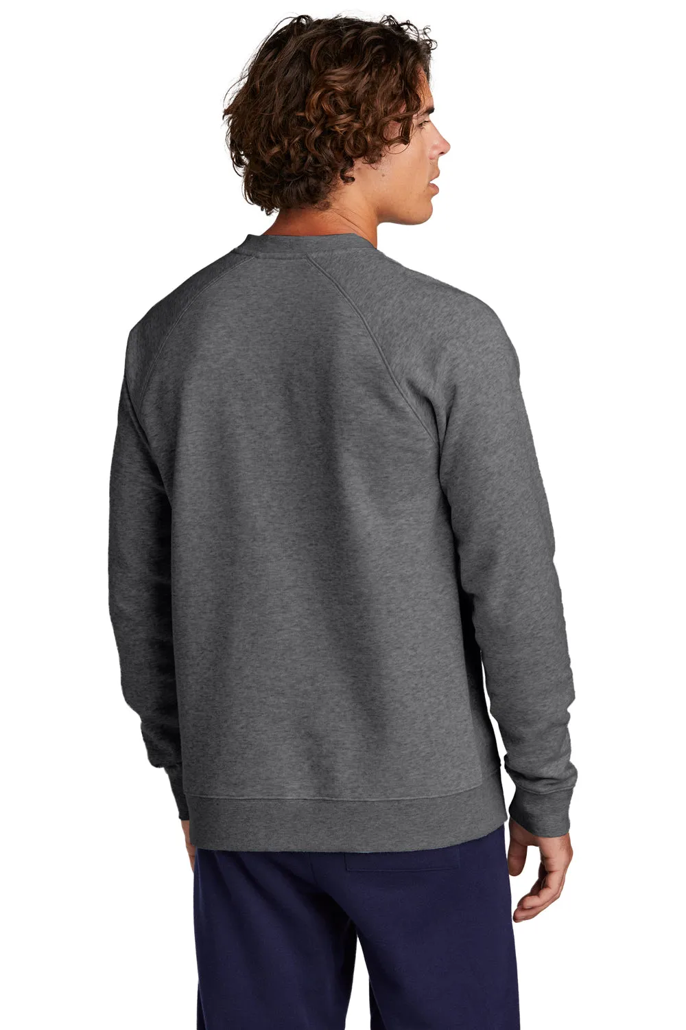 Sport-Tek Mens Drive Fleece Crewneck Sweatshirt - Heather Graphite Grey