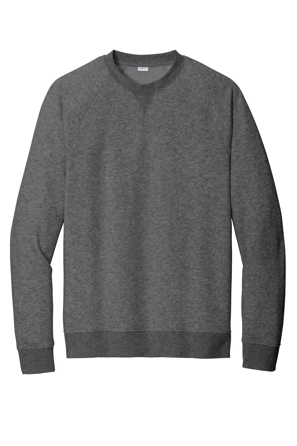 Sport-Tek Mens Drive Fleece Crewneck Sweatshirt - Heather Graphite Grey