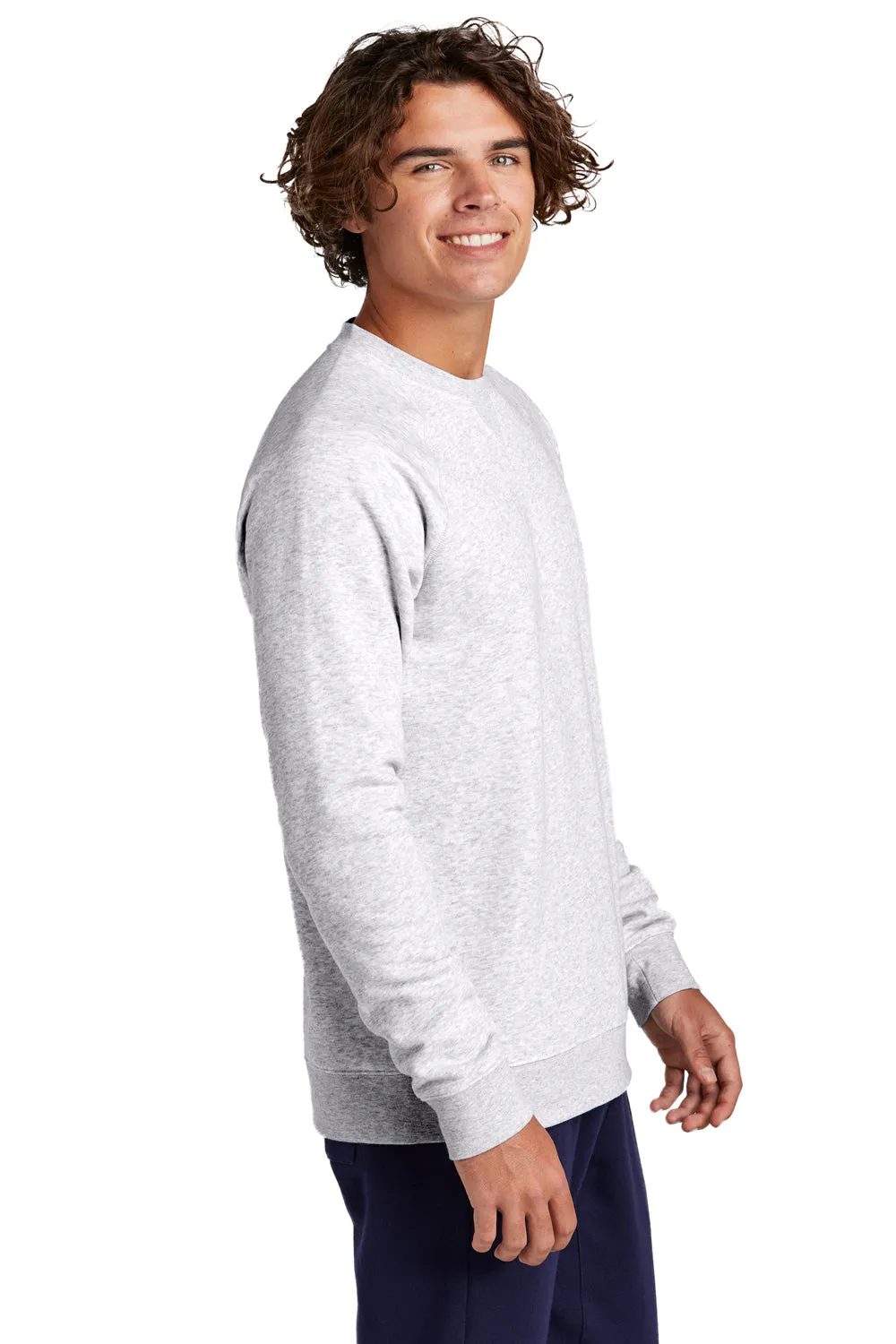 Sport-Tek Mens Drive Fleece Crewneck Sweatshirt - Heather Grey