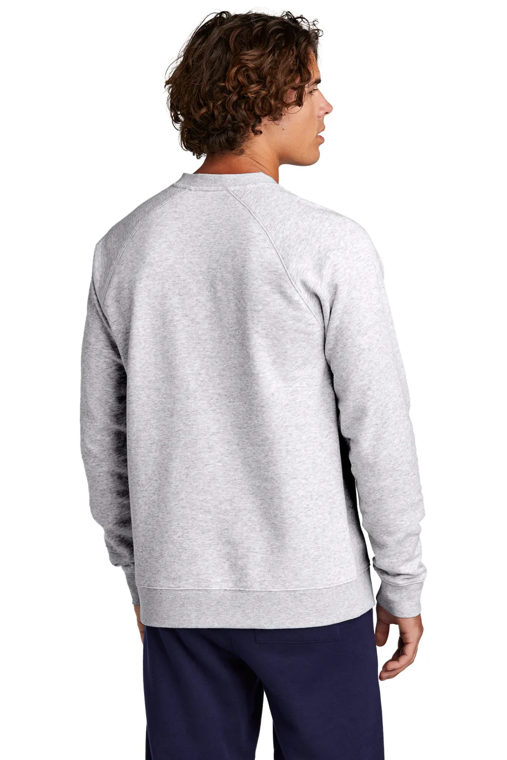 Sport-Tek Mens Drive Fleece Crewneck Sweatshirt - Heather Grey