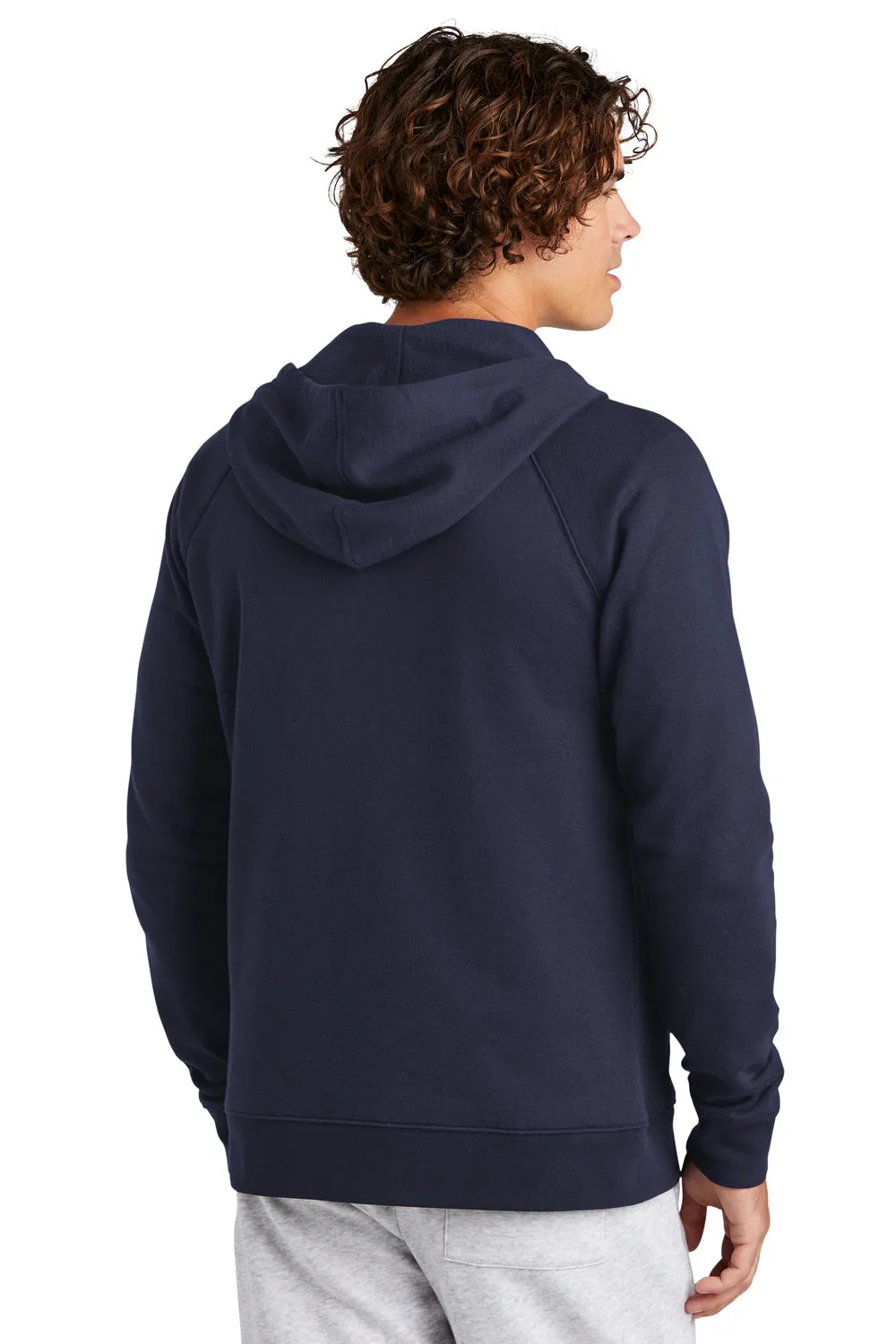 Sport-Tek Mens Drive Fleece Full Zip Hooded Sweatshirt Hoodie w/ Pockets - True Navy Blue