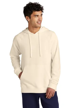 Sport-Tek Mens Drive Fleece Hooded Sweatshirt Hoodie w/ Pouch Pocket - Ecru