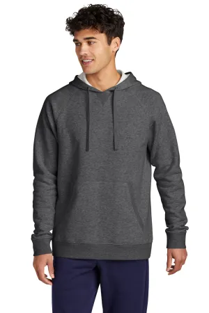 Sport-Tek Mens Drive Fleece Hooded Sweatshirt Hoodie w/ Pouch Pocket - Heather Graphite Grey