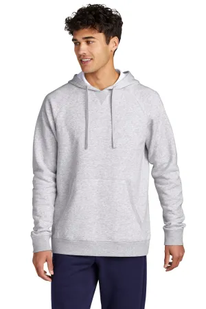 Sport-Tek Mens Drive Fleece Hooded Sweatshirt Hoodie w/ Pouch Pocket - Heather Grey