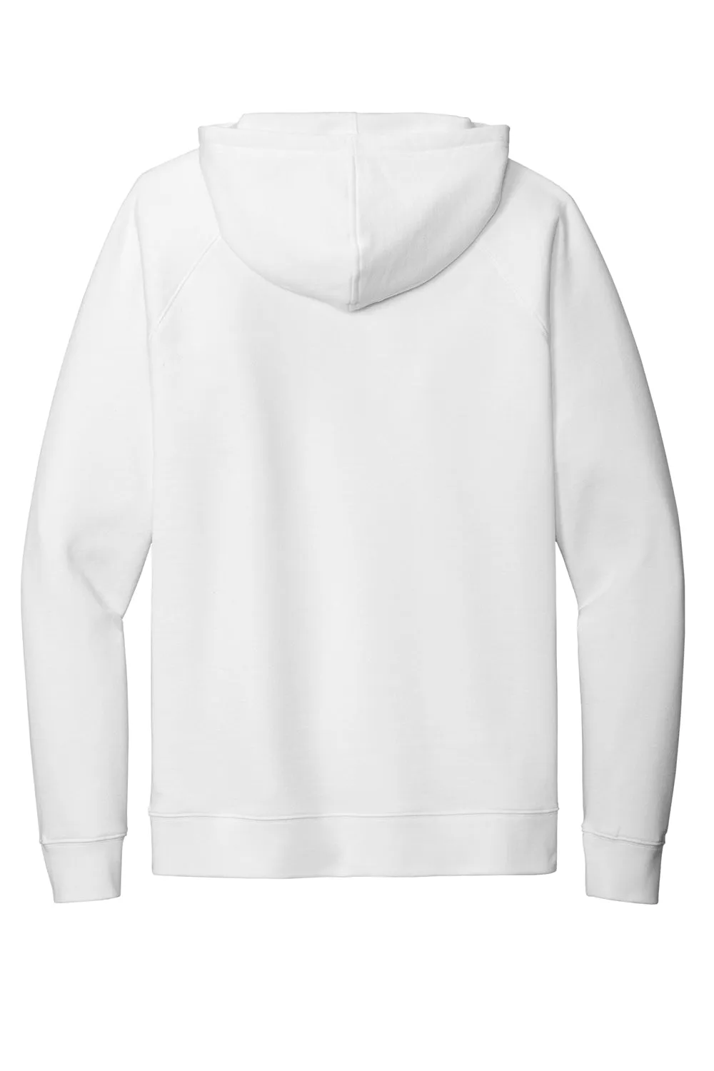 Sport-Tek Mens Drive Fleece Hooded Sweatshirt Hoodie w/ Pouch Pocket - White