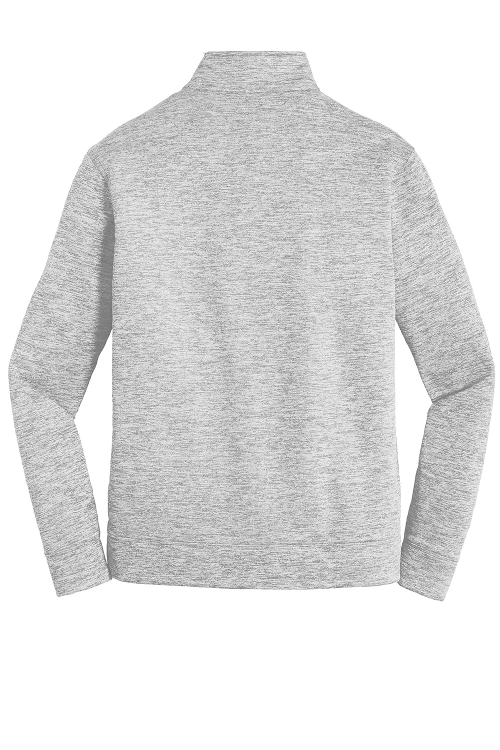 Sport-Tek Mens Electric Heather Moisture Wicking Fleece 1/4 Zip Sweatshirt - Silver Grey Electric