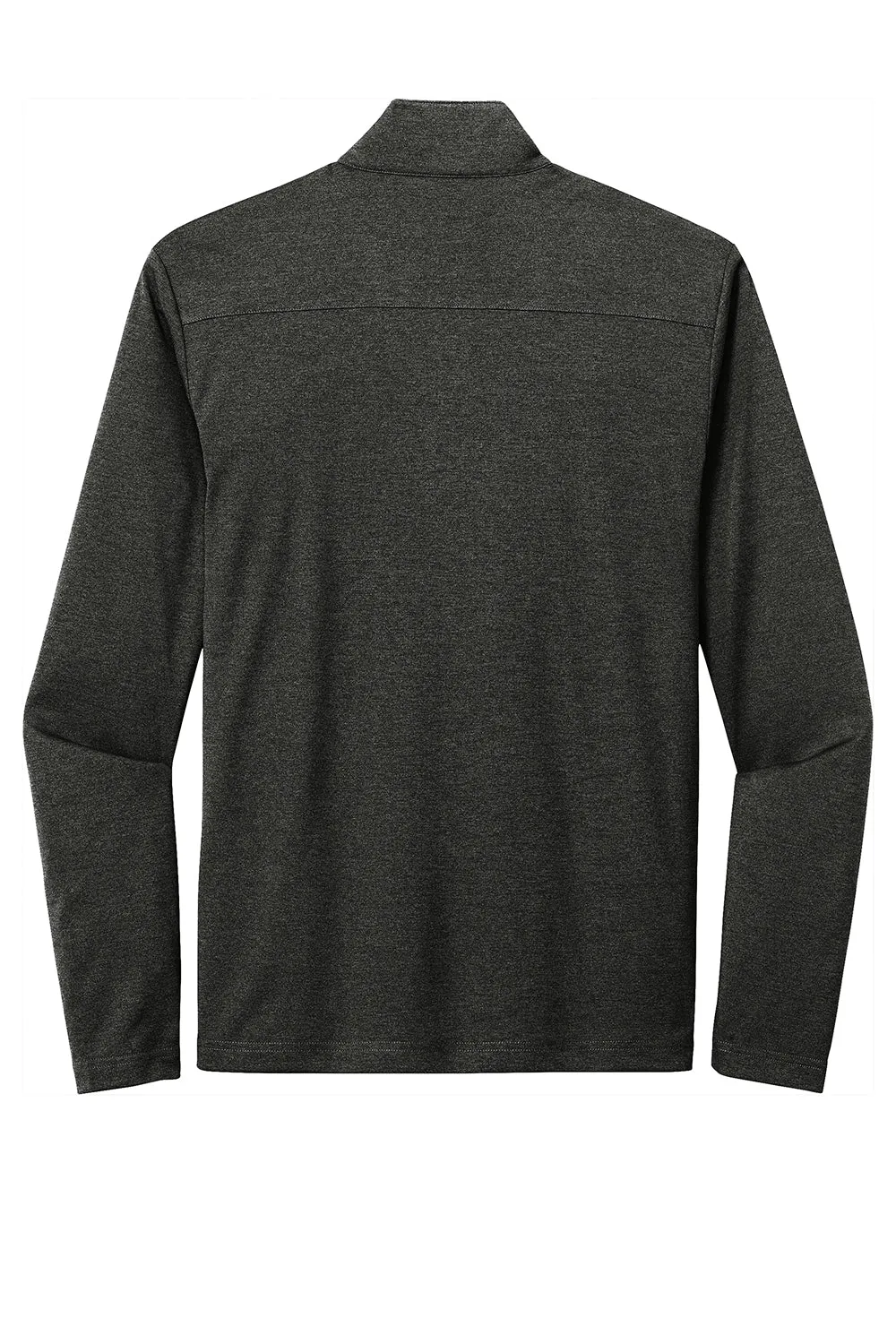 Sport-Tek Mens Endeavor Moisture Wicking 1/4 Zip Sweatshirt - Heather Black