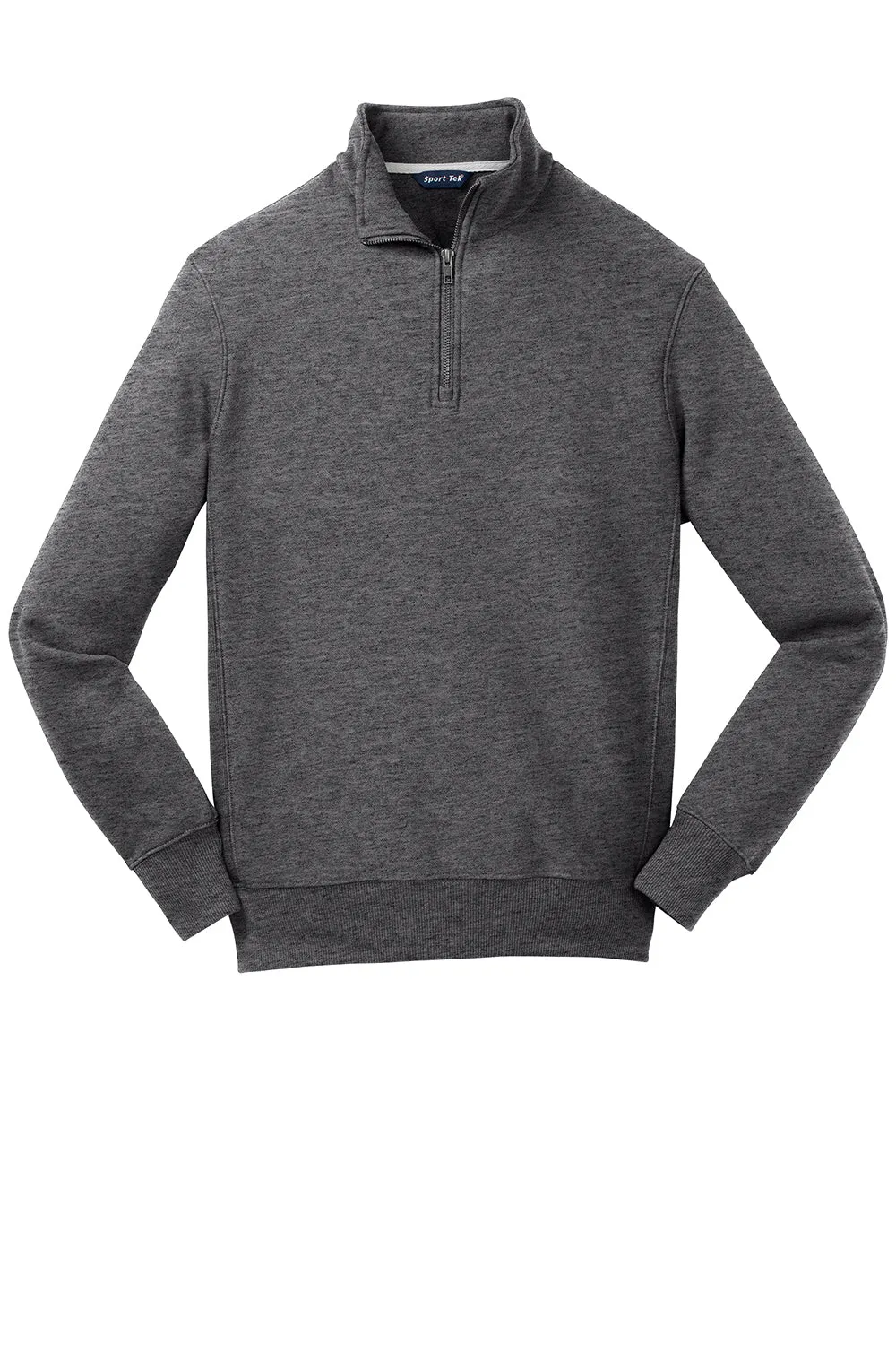 Sport-Tek Mens Fleece 1/4 Zip Sweatshirt - Heather Graphite Grey Clothing Sport-Tek