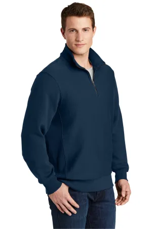 Sport-Tek Mens Fleece 1/4 Zip Sweatshirt - True Navy Blue Clothing Sport-Tek