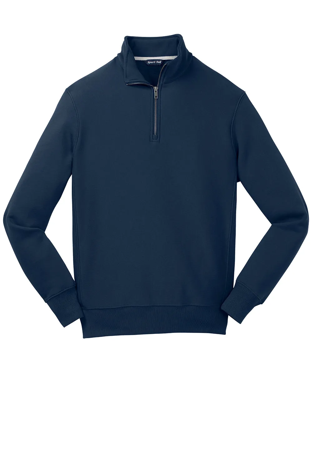 Sport-Tek Mens Fleece 1/4 Zip Sweatshirt - True Navy Blue Clothing Sport-Tek