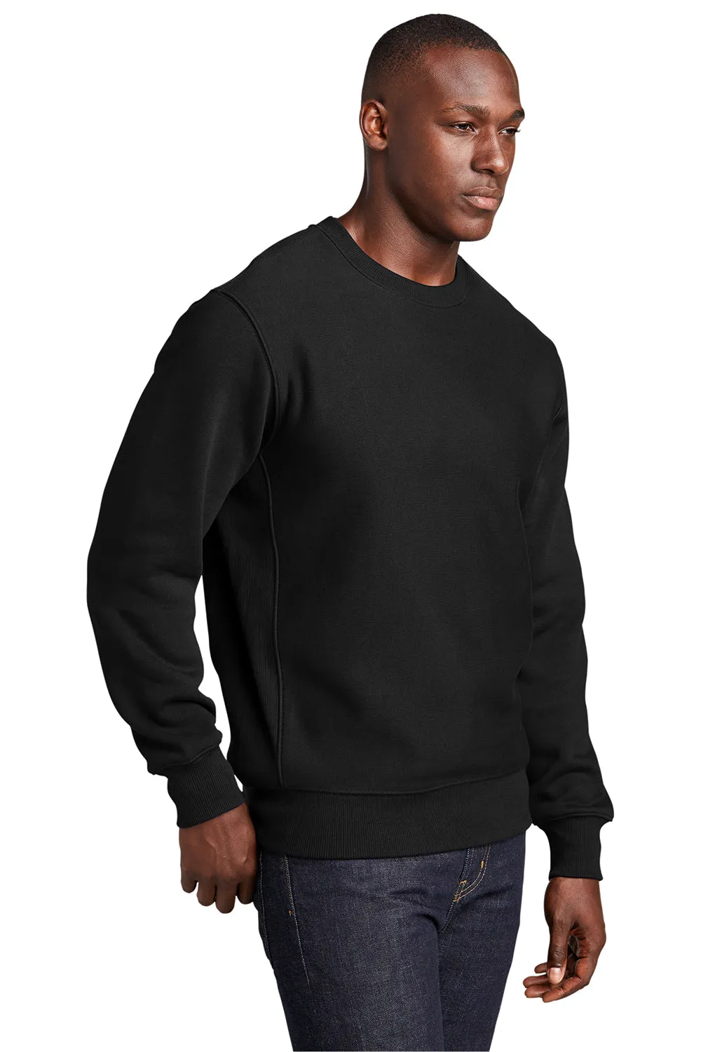 Sport-Tek Mens Fleece Crewneck Sweatshirt - Black Clothing Sport-Tek