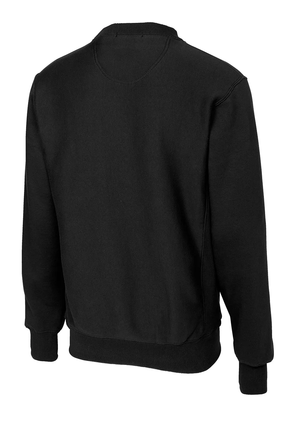 Sport-Tek Mens Fleece Crewneck Sweatshirt - Black Clothing Sport-Tek