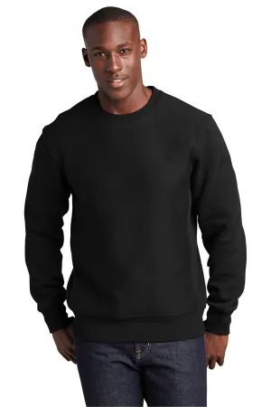 Sport-Tek Mens Fleece Crewneck Sweatshirt - Black Clothing Sport-Tek