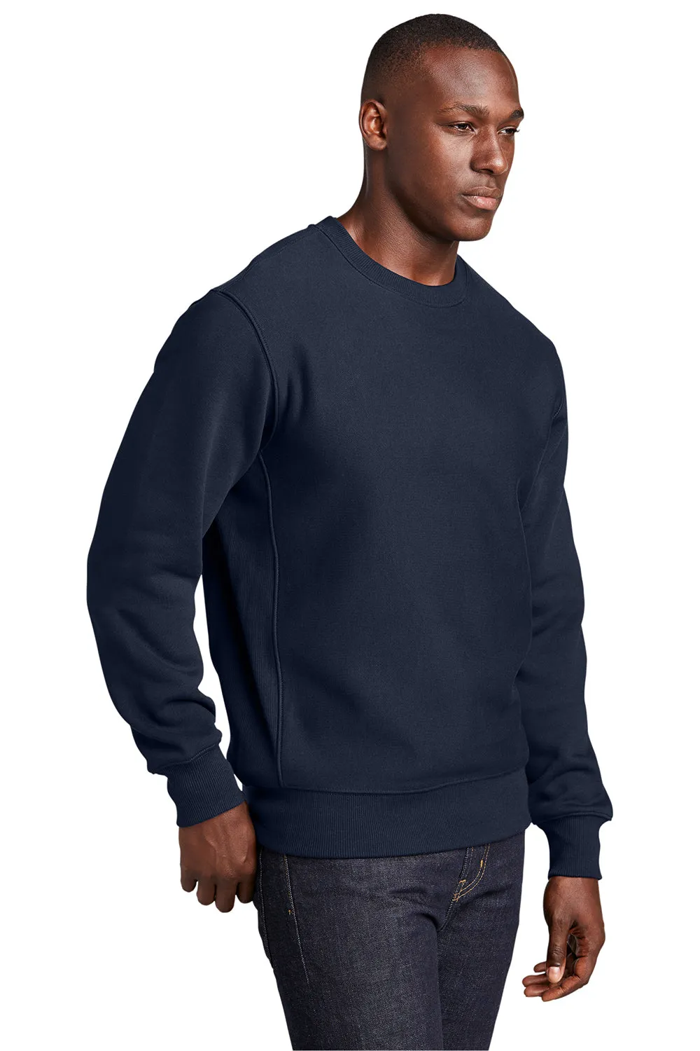 Sport-Tek Mens Fleece Crewneck Sweatshirt - True Navy Blue