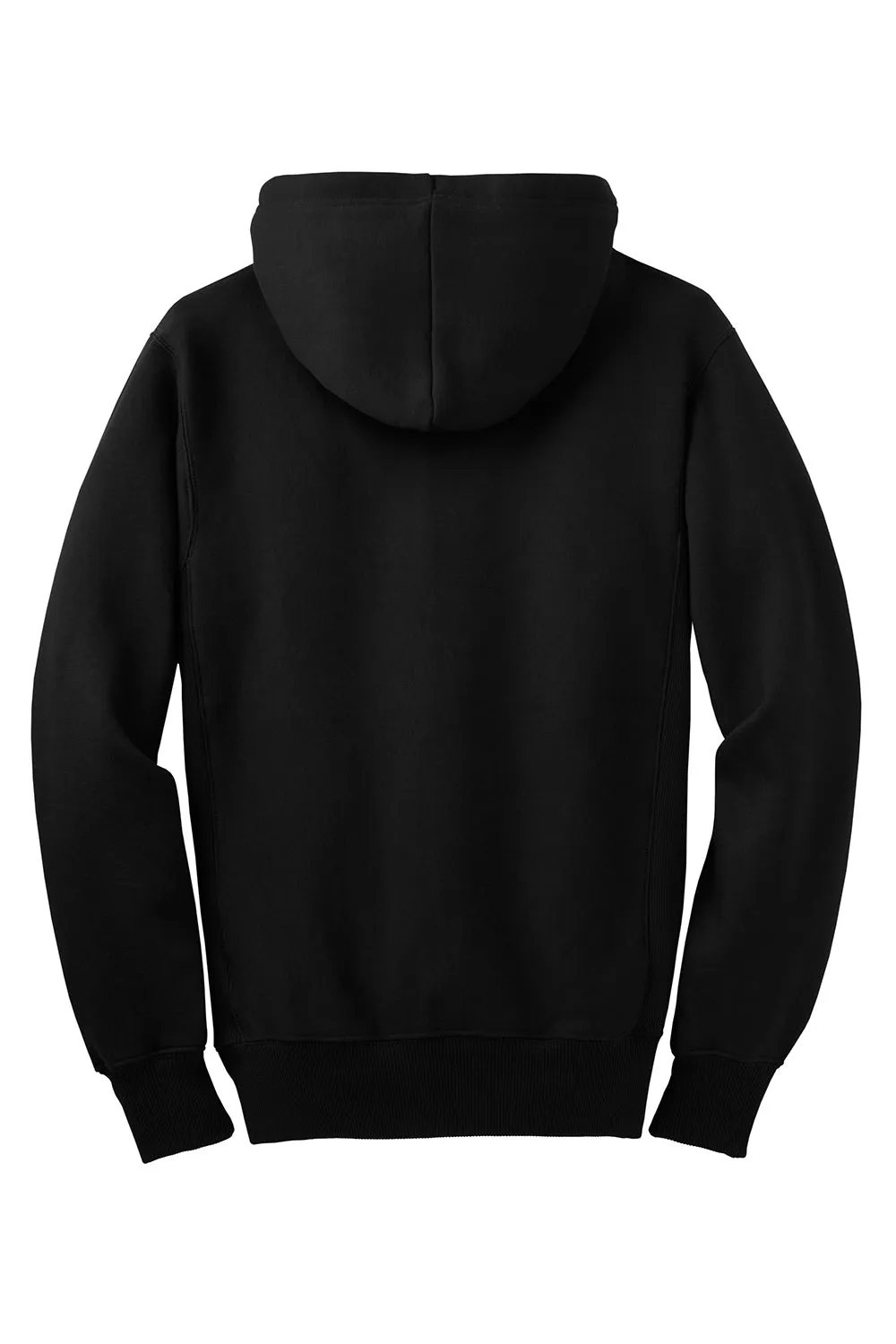 Sport-Tek Mens Fleece Full Zip Hooded Sweatshirt Hoodie w/ Pockets - Black Clothing Sport-Tek