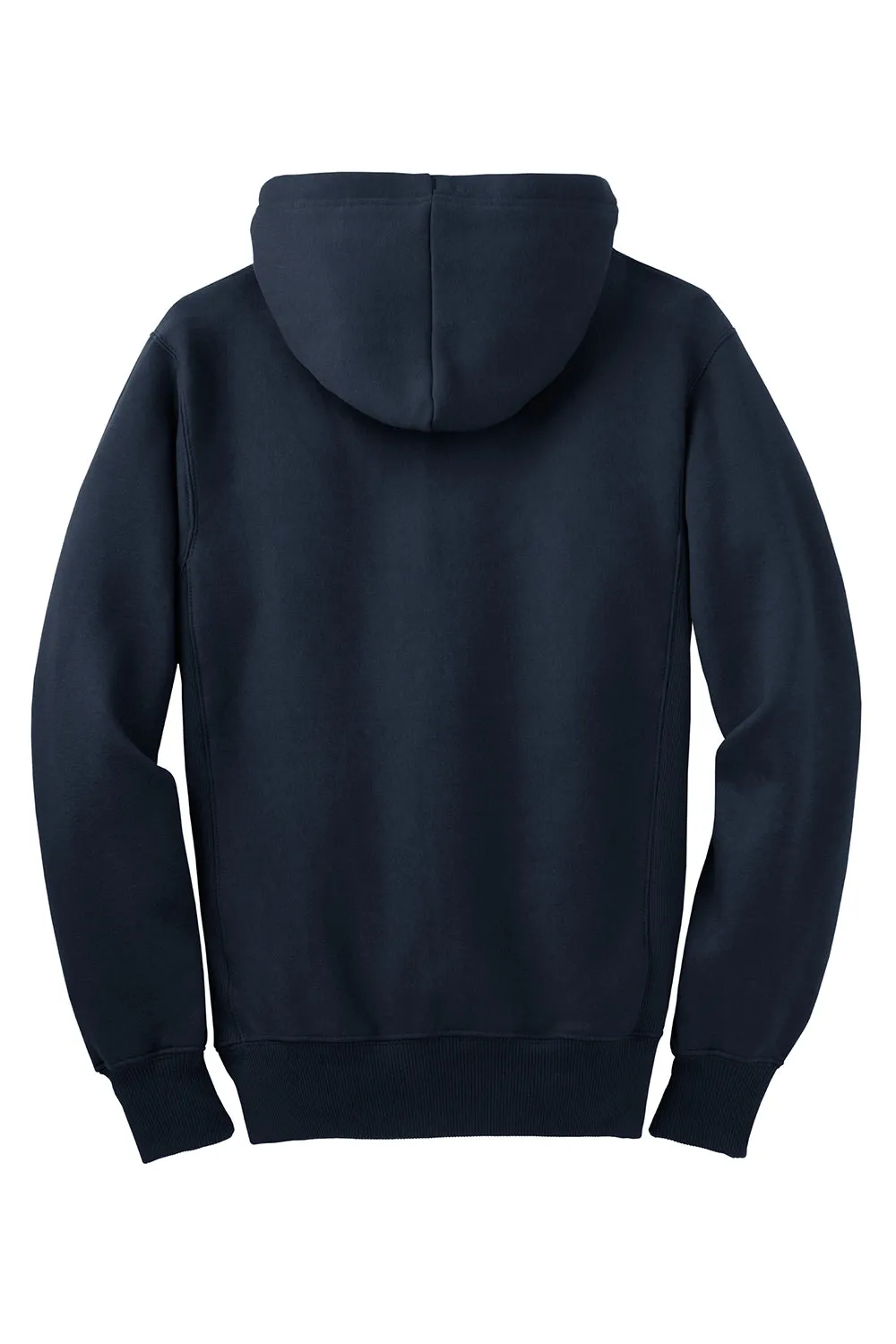 Sport-Tek Mens Fleece Full Zip Hooded Sweatshirt Hoodie w/ Pockets - True Navy Blue