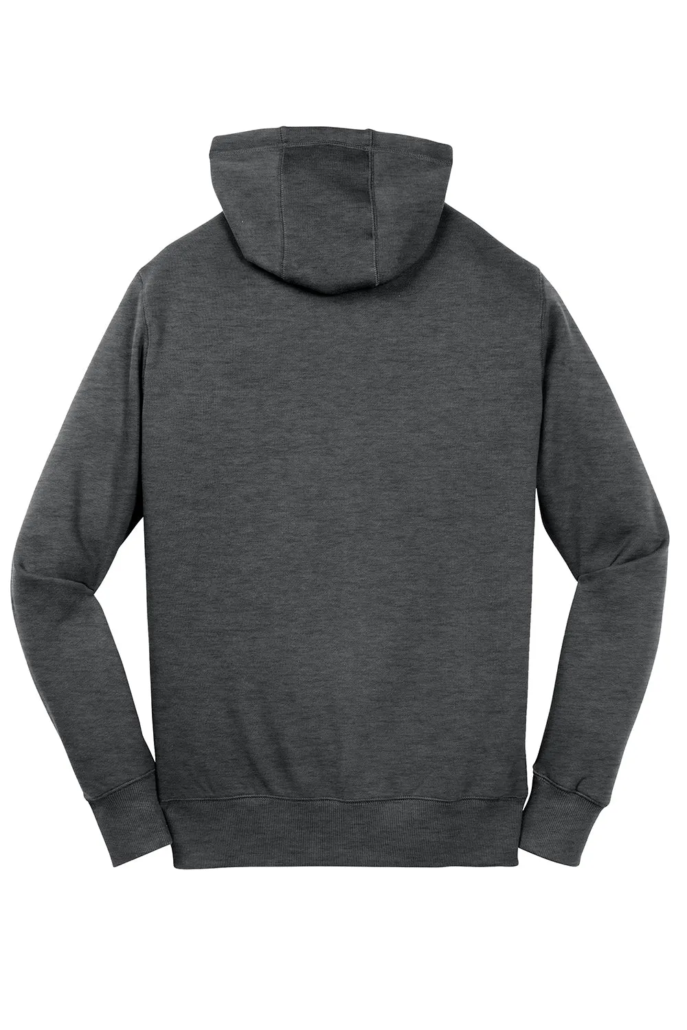 Sport-Tek Mens Fleece Full Zip Hooded Sweatshirt Hoodie w/ Pouch Pocket - Heather Graphite Grey Clothing Sport-Tek