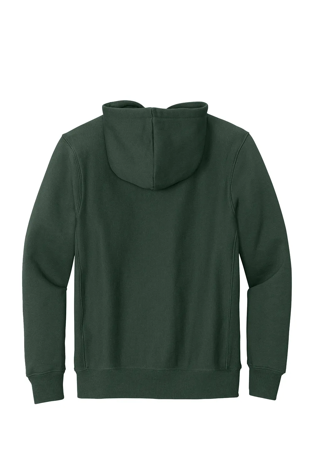 Sport-Tek Mens Fleece Hooded Sweatshirt Hoodie w/ Pouch Pocket - Dark Green