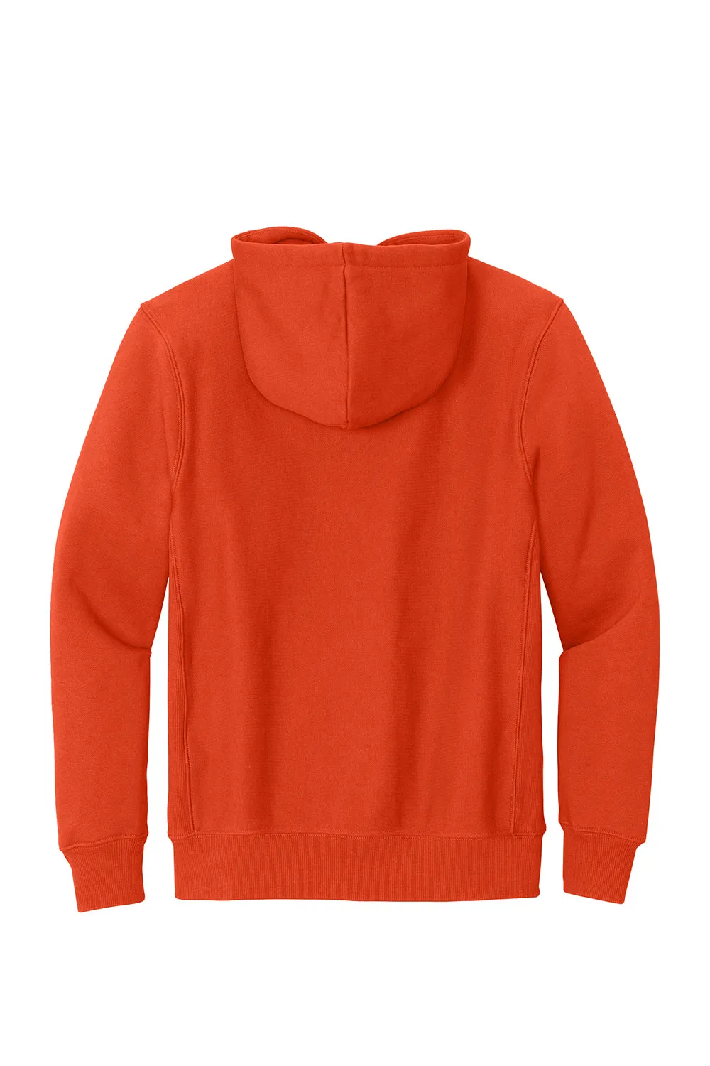 Sport-Tek Mens Fleece Hooded Sweatshirt Hoodie w/ Pouch Pocket - Orange