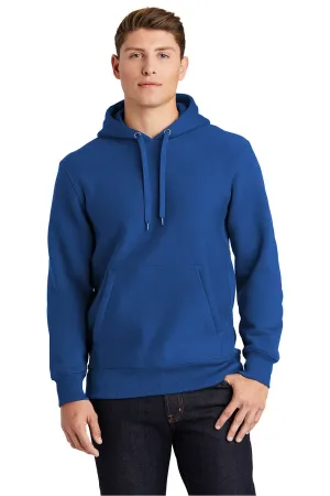 Sport-Tek Mens Fleece Hooded Sweatshirt Hoodie w/ Pouch Pocket - Royal Blue