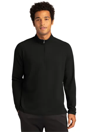 Sport-Tek Mens Flex Fleece Moisture Wicking 1/4 Zip Sweatshirt - Black