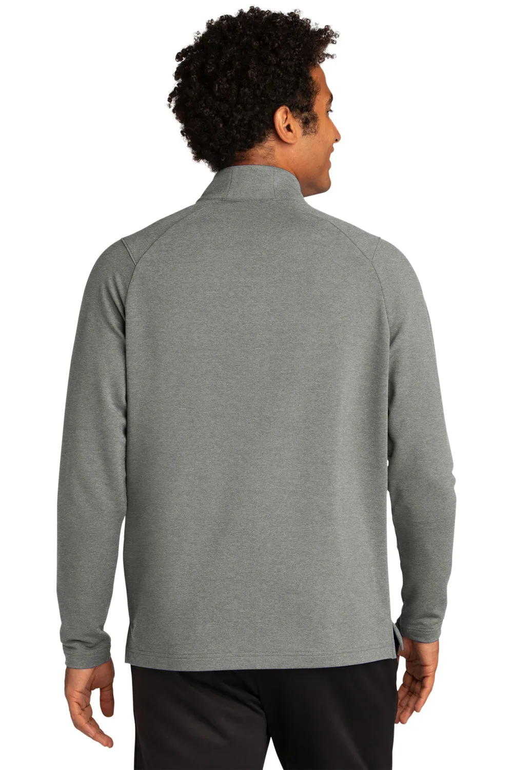 Sport-Tek Mens Flex Fleece Moisture Wicking 1/4 Zip Sweatshirt - Heather Light Grey Clothing Sport-Tek