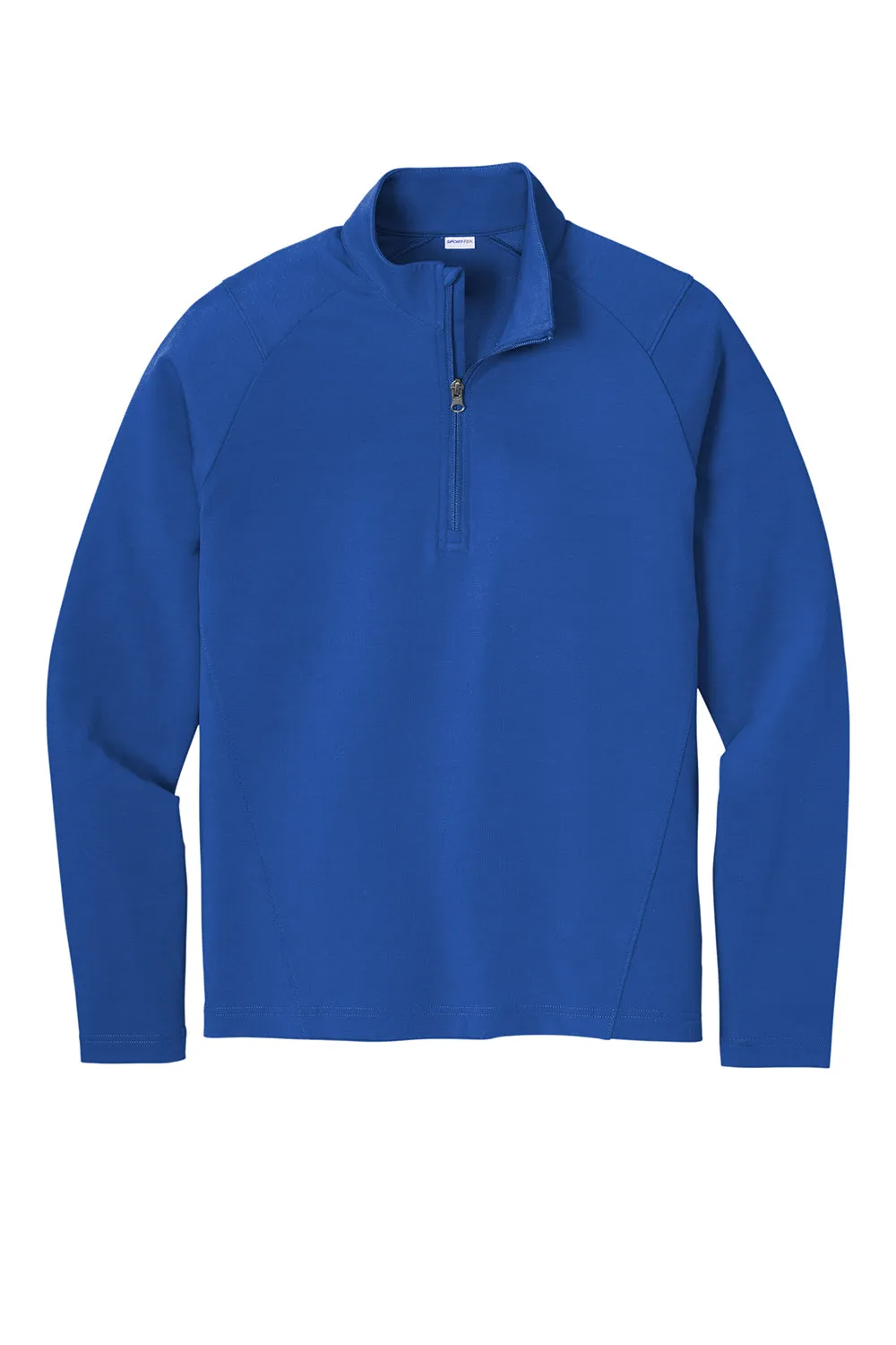 Sport-Tek Mens Flex Fleece Moisture Wicking 1/4 Zip Sweatshirt - True Royal Blue Clothing Sport-Tek