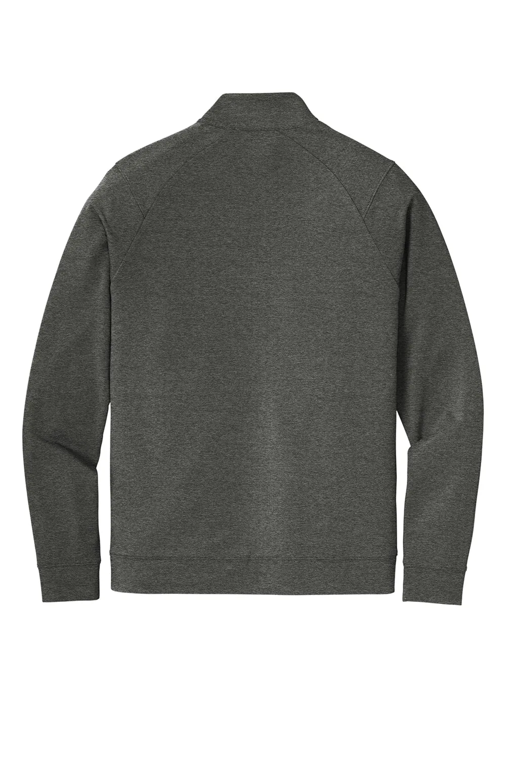 Sport-Tek Mens Flex Fleece Moisture Wicking Full Zip Sweatshirt w/ Pockets - Heather Dark Grey Clothing Sport-Tek