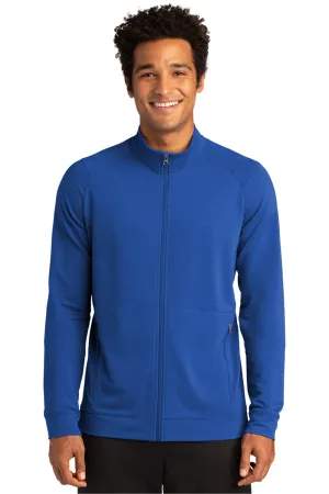 Sport-Tek Mens Flex Fleece Moisture Wicking Full Zip Sweatshirt w/ Pockets - True Royal Blue Clothing Sport-Tek