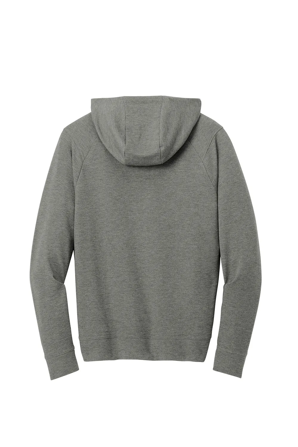 Sport-Tek Mens Flex Fleece Moisture Wicking Hooded Sweatshirt Hoodie w/ Pockets - Heather Light Grey
