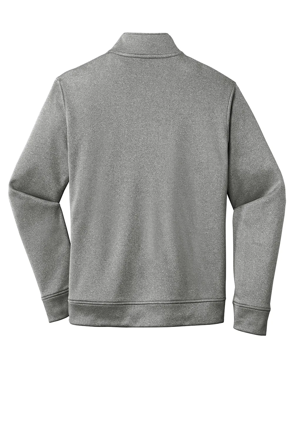 Sport-Tek Mens Heather Sport-Wick Moisture Wicking Fleece 1/4 Zip Sweatshirt - Heather Black Clothing Sport-Tek