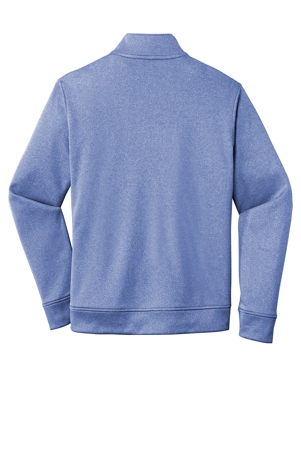 Sport-Tek Mens Heather Sport-Wick Moisture Wicking Fleece 1/4 Zip Sweatshirt - Heather True Royal Blue - Closeout Clothing Sport-Tek