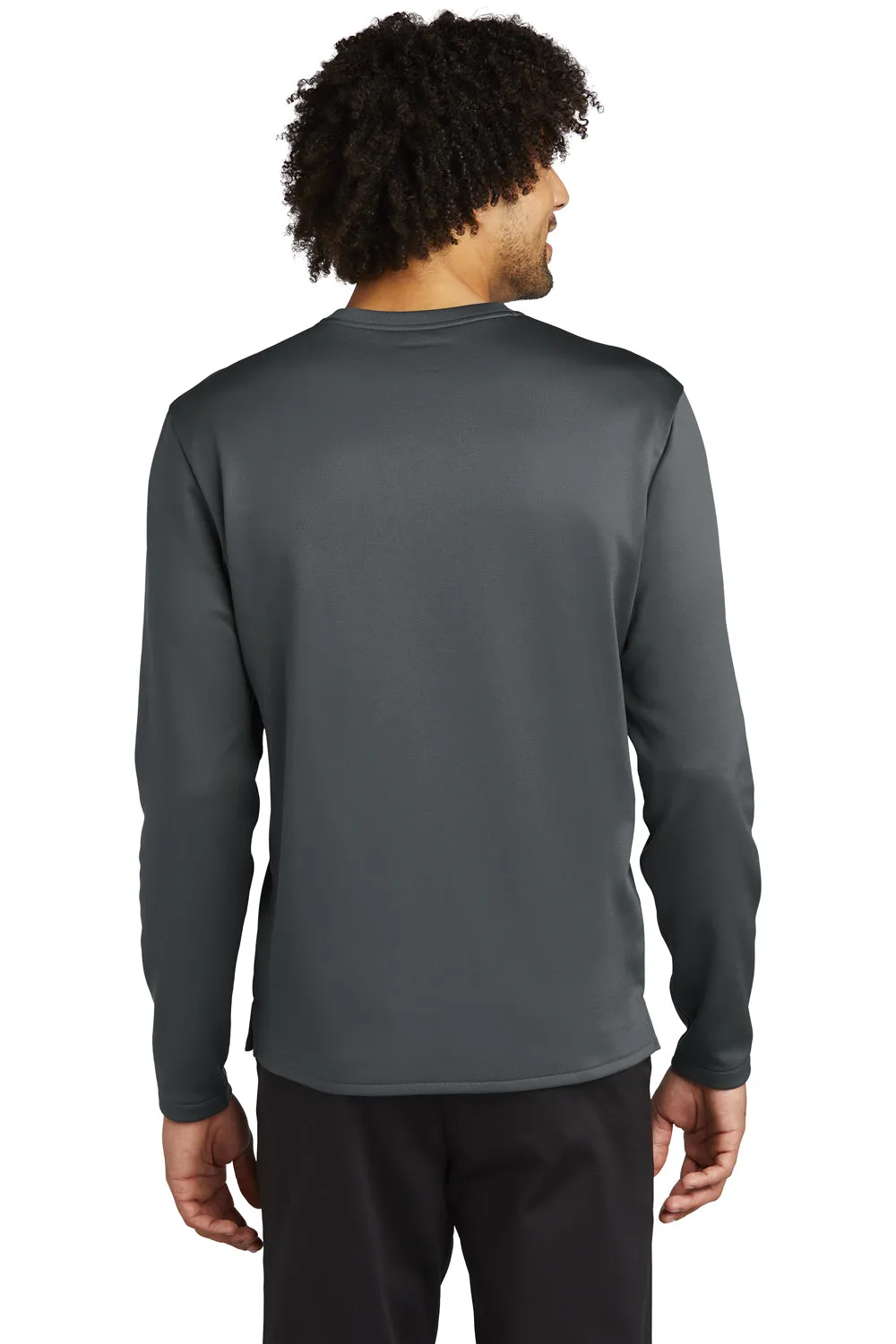 Sport-Tek Mens Moisture Wicking Fleece Crewneck Sweatshirt - Dark Smoke Grey - Closeout Clothing Sport-Tek