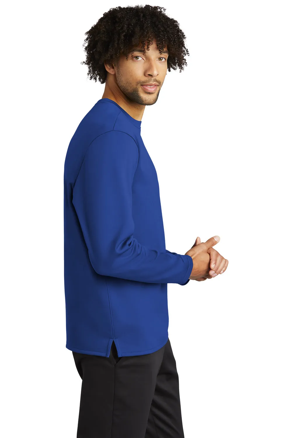 Sport-Tek Mens Moisture Wicking Fleece Crewneck Sweatshirt - True Royal Blue - Closeout Clothing Sport-Tek