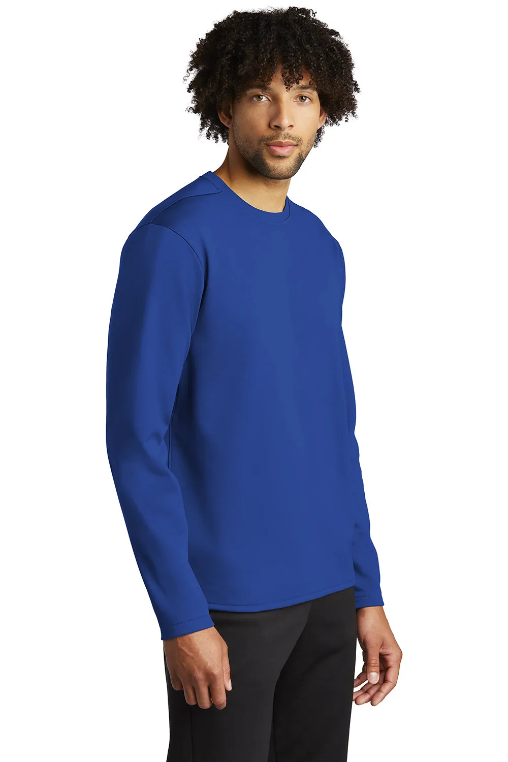 Sport-Tek Mens Moisture Wicking Fleece Crewneck Sweatshirt - True Royal Blue - Closeout Clothing Sport-Tek