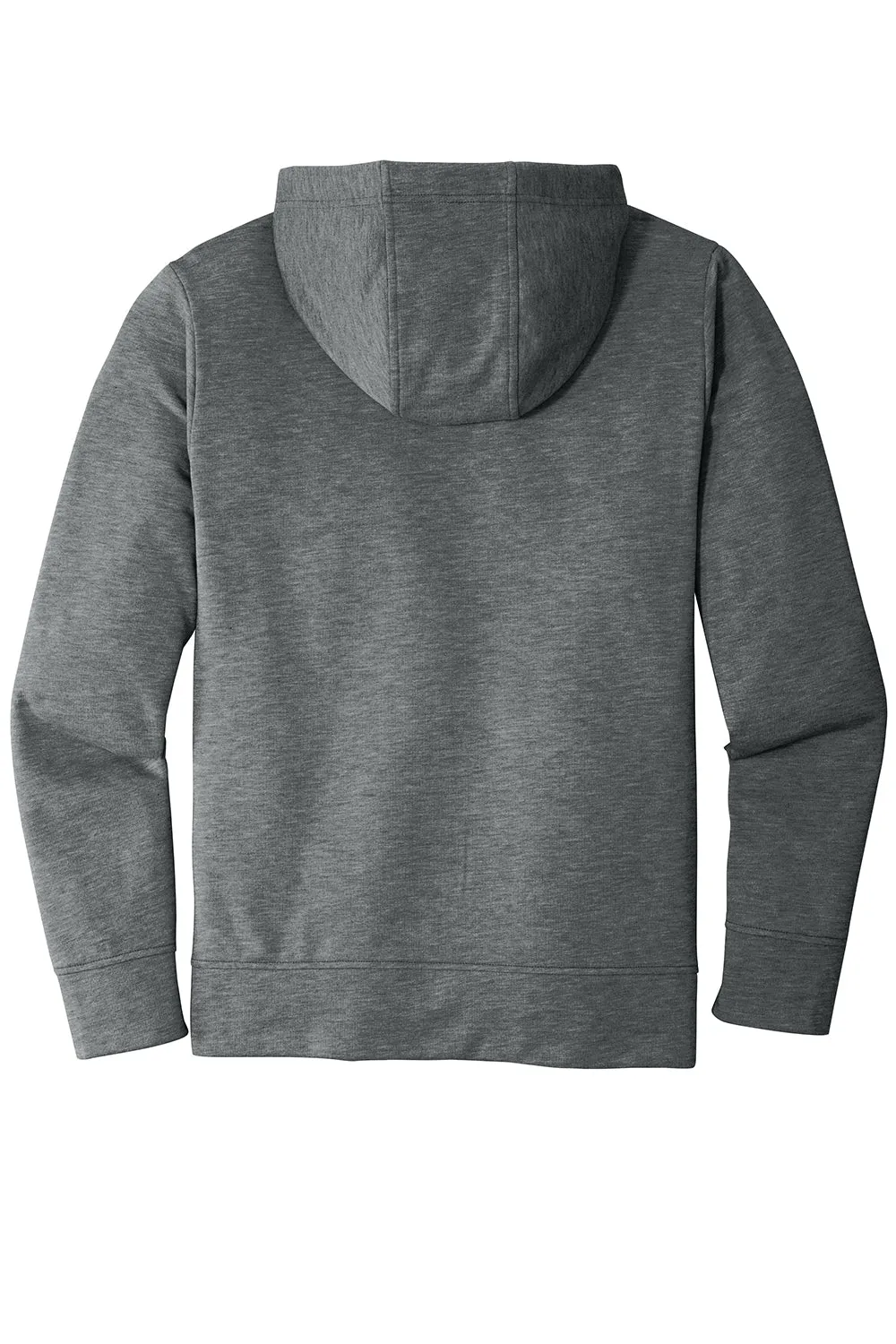 Sport-Tek Mens Moisture Wicking Fleece Full Zip Hooded Sweatshirt Hoodie w/ Pockets - Heather Dark Grey Clothing Sport-Tek
