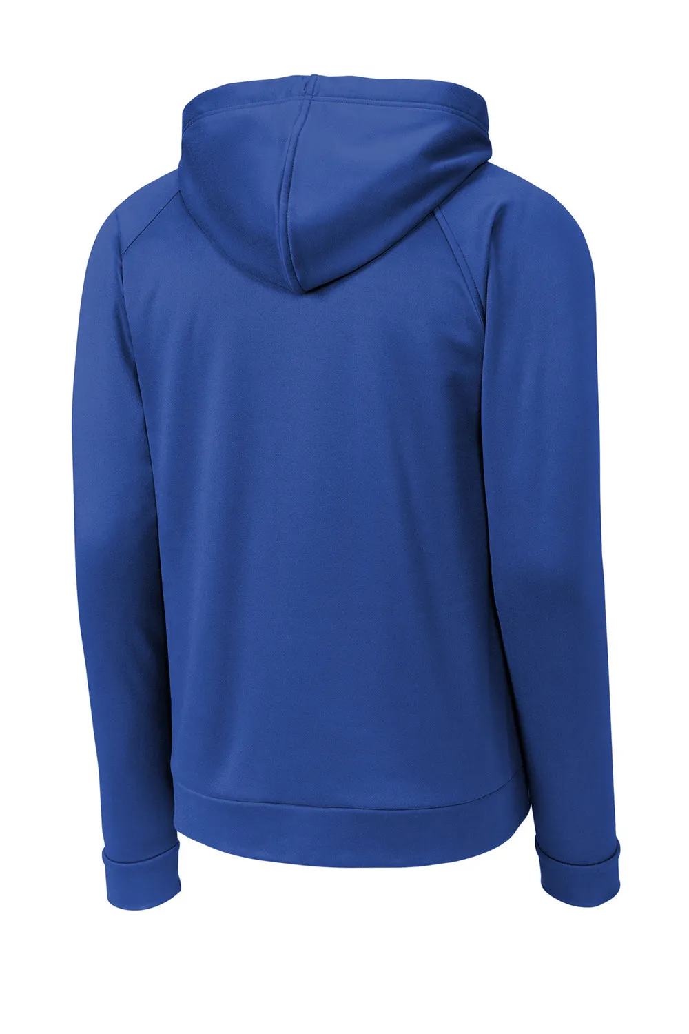 Sport-Tek Mens Re-Compete Fleece Anti Static Hooded Sweatshirt Hoodie w/ Pouch Pocket - True Royal Blue