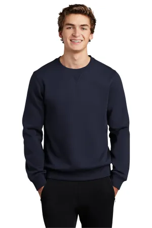 Sport-Tek Mens Shrink Resistant Fleece Crewneck Sweatshirt - True Navy Blue Clothing Sport-Tek
