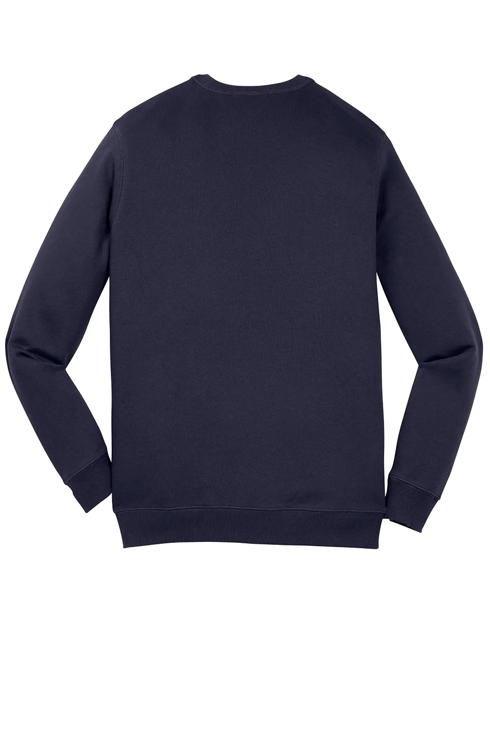 Sport-Tek Mens Shrink Resistant Fleece Crewneck Sweatshirt - True Navy Blue Clothing Sport-Tek
